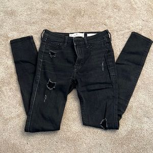 Hollister black skinny jeans 0R